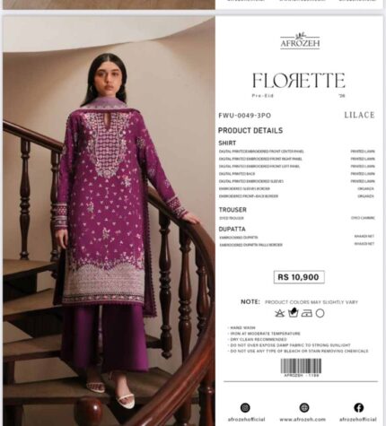 Afrozeh “Florette” – Pre-Eid
