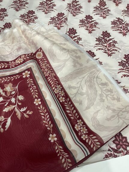 Zara Shahjahan Shirt with Silk Dupatta