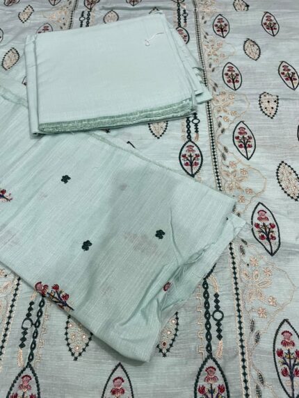 Nureh Shirt Trouser – Embroidered Khaddar Fabric