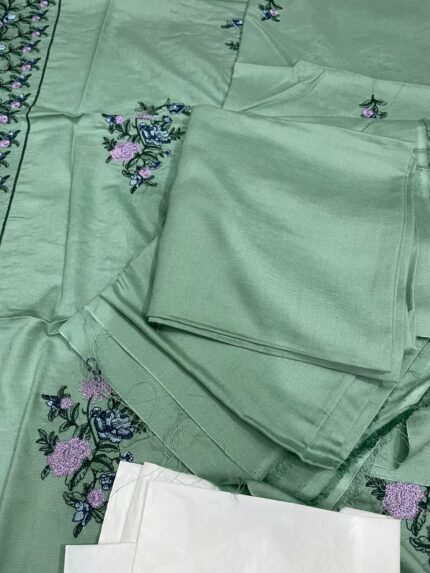 Nureh Fabric Karandi Embroidered Shirt Trouser