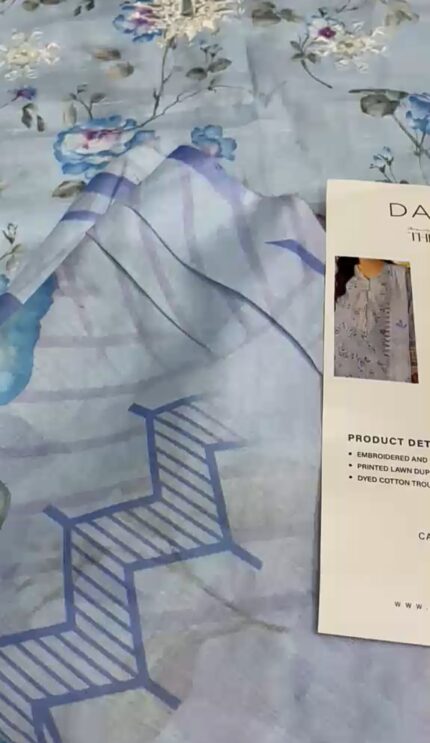 Nureh by Daria Embroidered Lawn 3 Piece