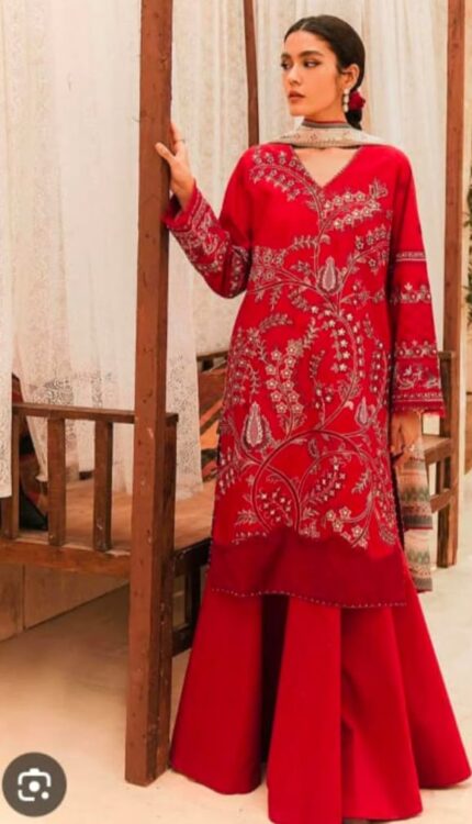 Zara Shahjahan B Fresh Embroidered Shirt & Dupatta
