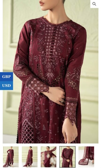 Maria B Luxury 3 Piece – Raw Silk (B Fresh