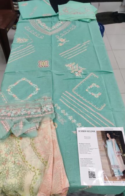 Mushq 2026 Lawn Embroidered 3 Piece